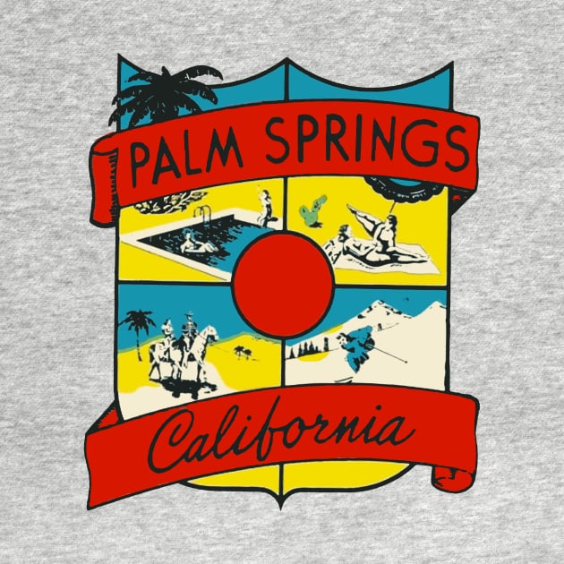 Vintage Palm Springs Decal by ZSONN